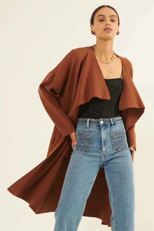 Today’s Special Autumn Leaves Draped Longline Cardigan