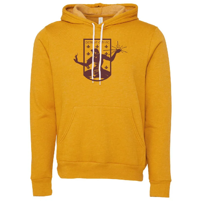 Price Blitz DCFC Triblend Crest Hoodie- Mustard