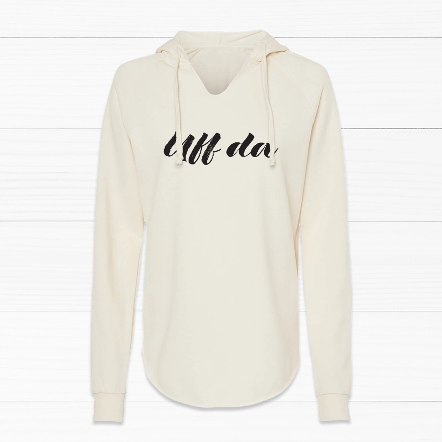 Midnight Madness Uff Da Women's V-Neck Hoodie