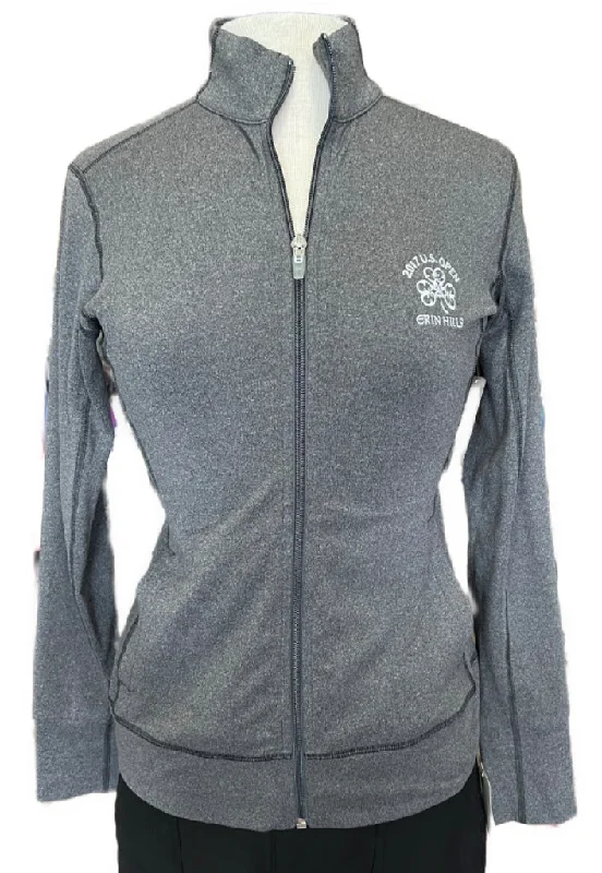 Limited Quantity Cutter & Buck Gray Heather Full-Zip Jacket w/ Erin Hills Logo Size XS $89