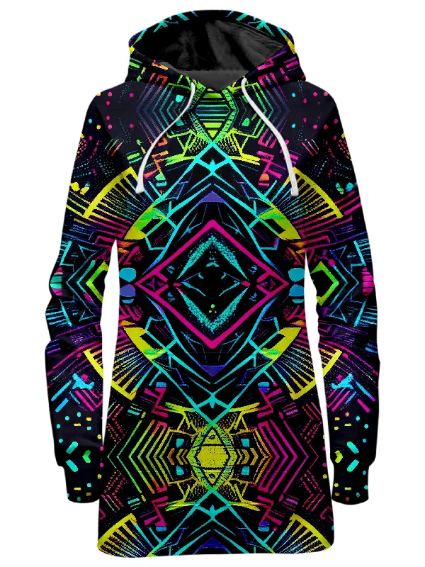 Buy Now Neon Tribal Hoodie Dress