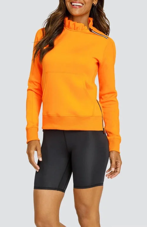 Online Only Tail Bright Orange Condoleezza Pullover Size L