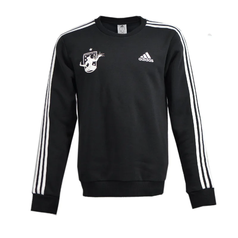Savings Alert DCFC Adidas Essential Crest Crew Neck- Black