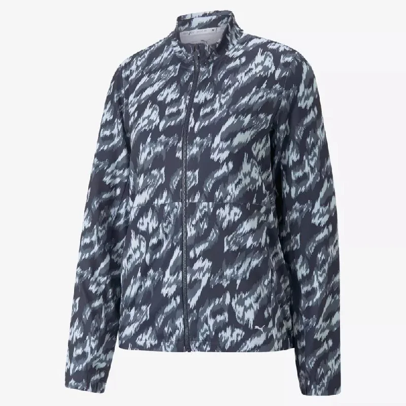 Deal of the Day New Women's Puma Cloudspun Animal Print Jacket - Navy Size S