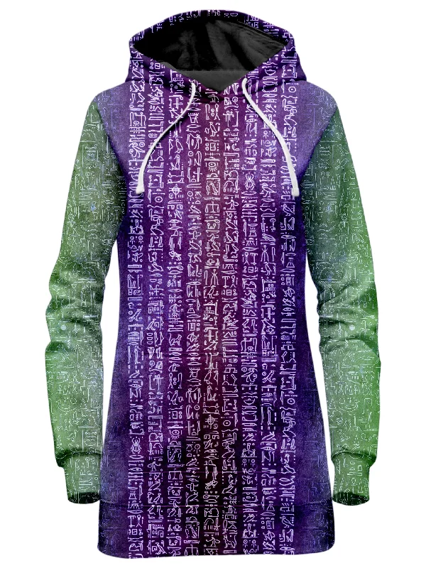 Big Discounts Neon Hieroglyph Hoodie Dress