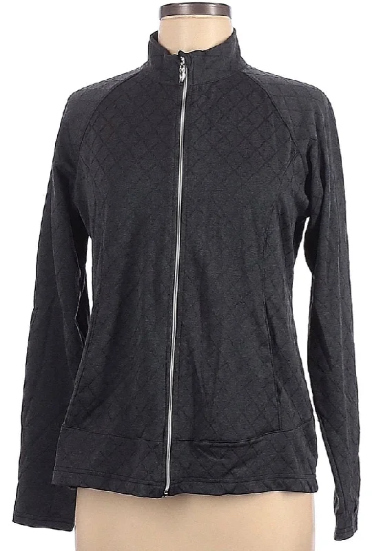 Stock Clearance Sport Haley Dark Gray Full-Zip Jacket Size M. MSP$98