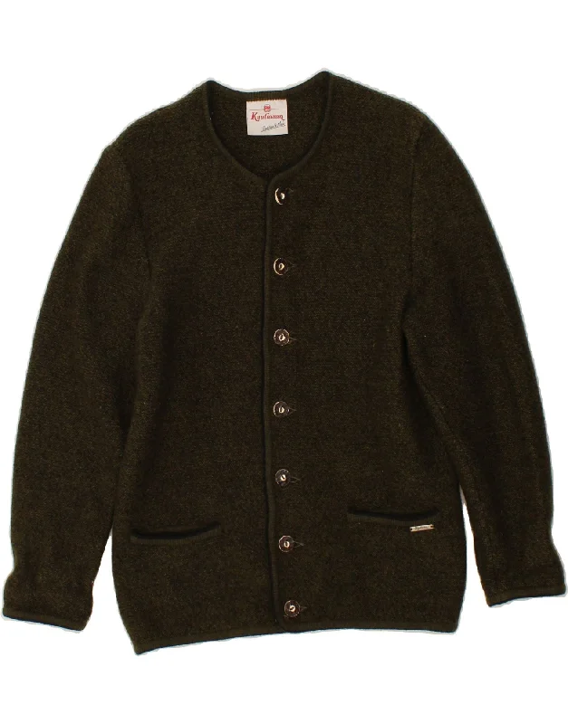Daily Specials VINTAGE Womens Cardigan Sweater IT 50 XL Green Wool