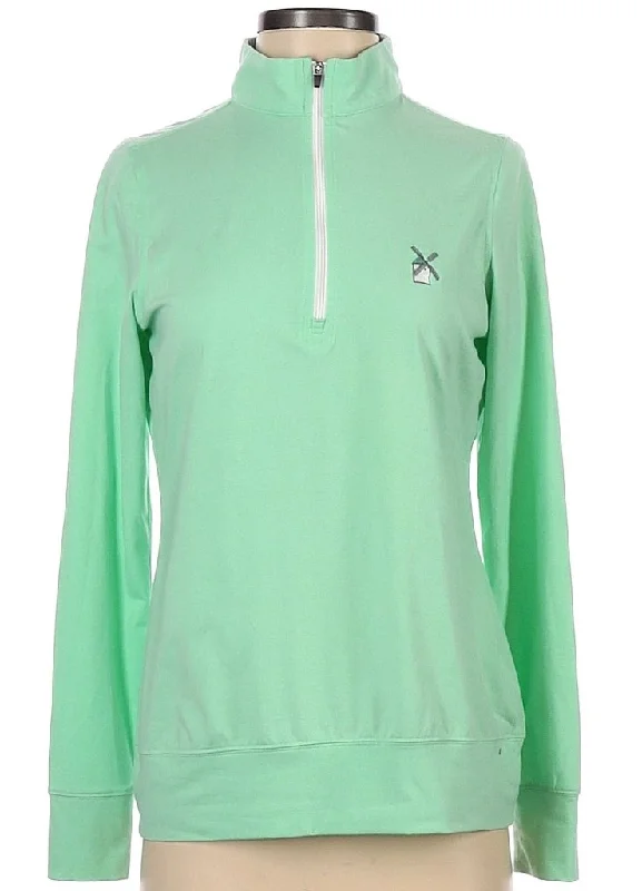 Price Reduction Straight Down Women's Mint Green Pullover w/ Logo Size S MSP$79