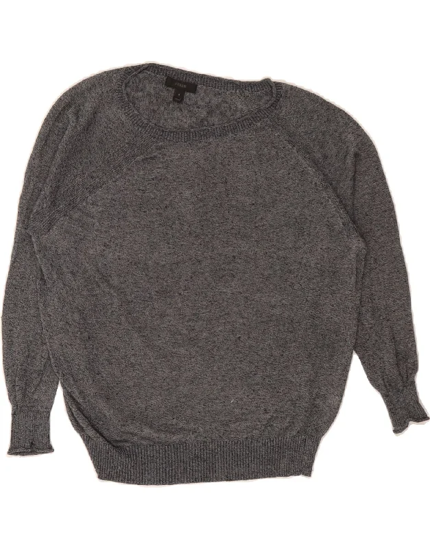 Savings Bonanza J. CREW Womens Boat Neck Jumper Sweater US 8 Medium Grey Linen