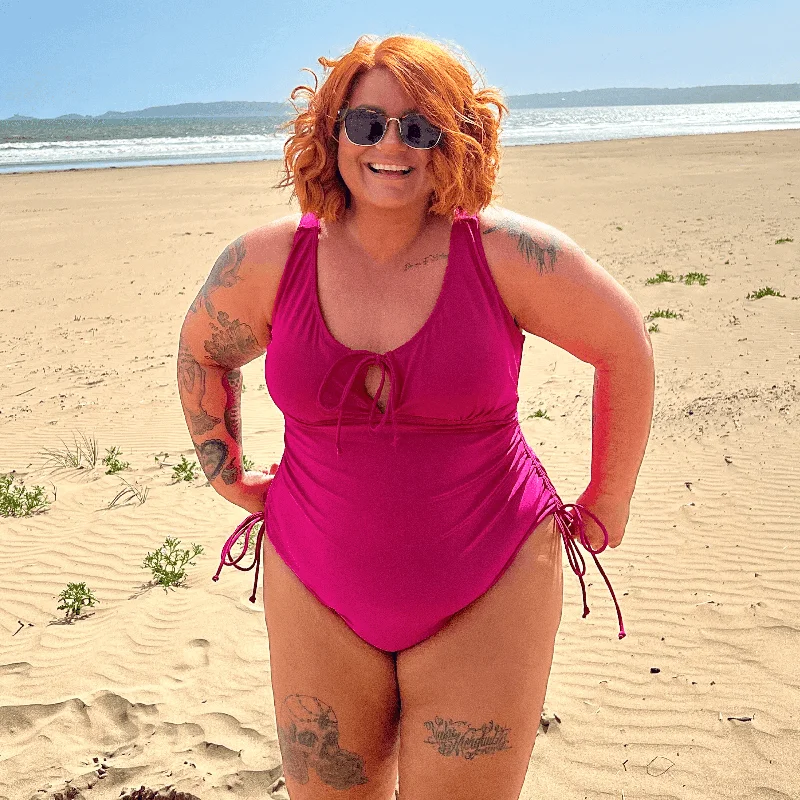 Closeout Phone Home Swimsuit - Hot Pink
