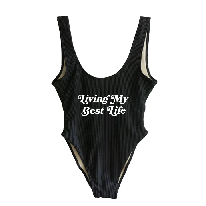 Stock Clearance LIVING MY BEST LIFE [SWIMSUIT]