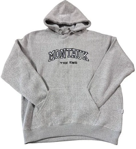 Unbeatable Prices Adult Ragwear Montauk The End Embroidered Nantucket Pullover Hoodie in Salt 'n Pepper