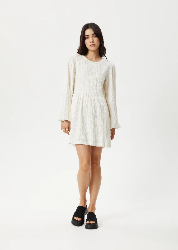 Final Clearance AFENDS Womens Focus - Seersucker Mini Dress - White