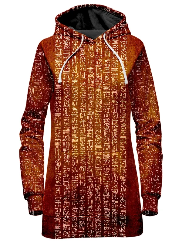 Big Savings Time Warp Hieroglyph Hoodie Dress