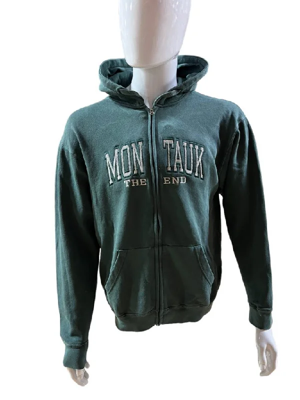 New Deals Adult Montauk The End Embroidered Zip-Up Hoodie