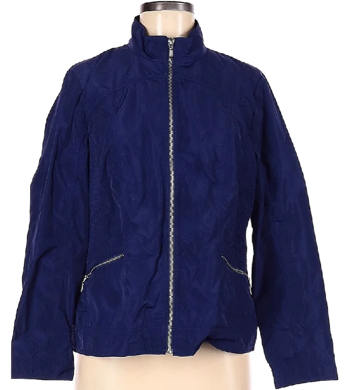 Deal Zone Zenergy by Chico's Navy Full-Zip Jacket Size M MSP$95