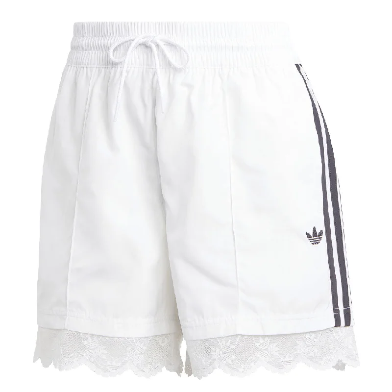 Huge Discounts adidas - Women's Lace Trim 3-Stripes Shorts (IL2420)