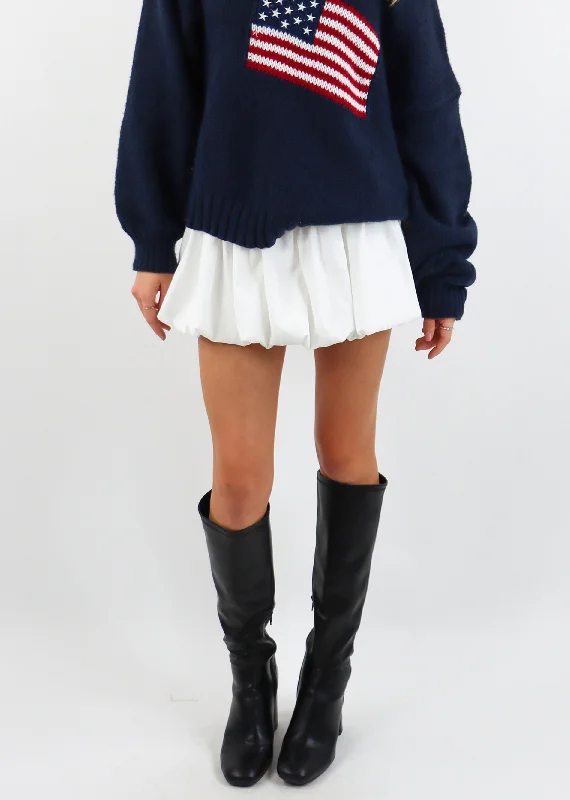 TIME-Limited Offer Run For The Hills Bubble Skirt ★ White