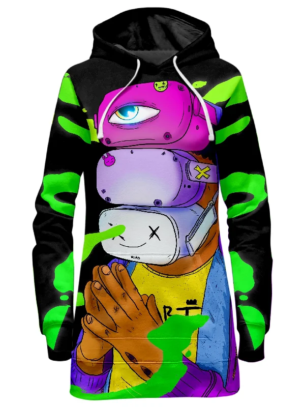 Can't Miss Virtual Reality Hoodie Dress