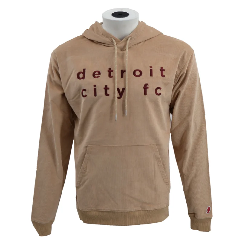 Price Cut Cord Hoodie- Khaki