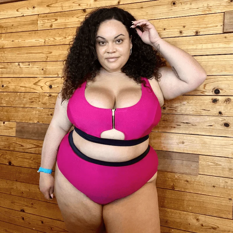Price Cut Hasta La Vista Bikini Top - Hot Pink