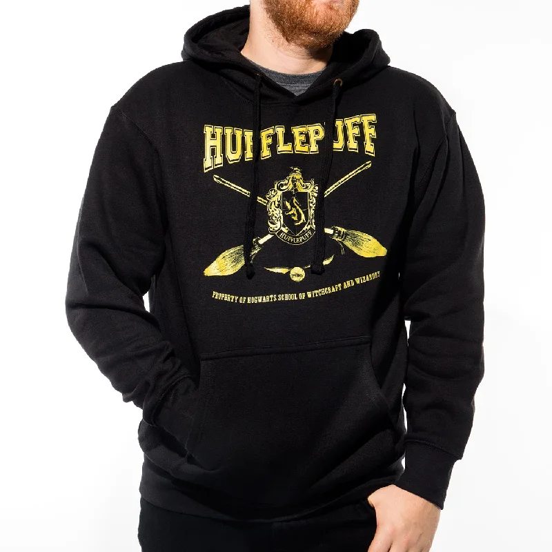 Fantastic Offers Harry Potter Collegiate Hufflepuff Hooded Sweatshirt Adult