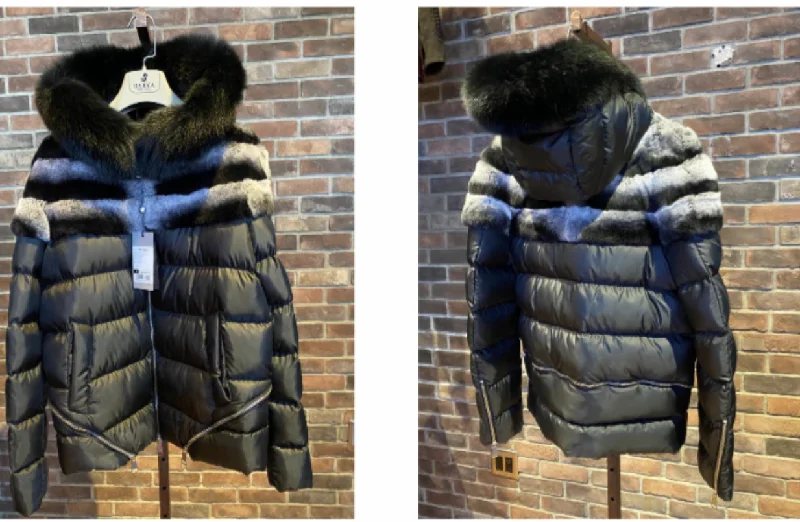 Doorbuster Deal Woman’s Shearling Black with Fox Trim