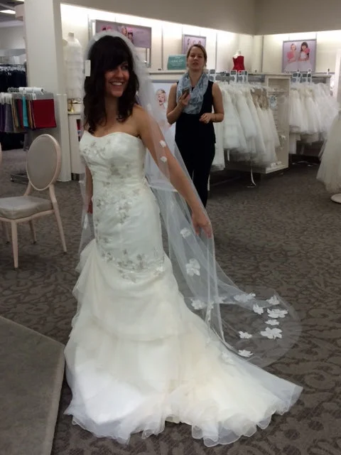 Blowout Sale David's Bridal Galina stapless vintage