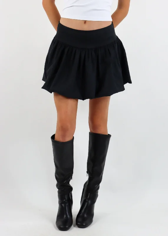 Shop and Save Run For The Hills Bubble Skirt ★ Black