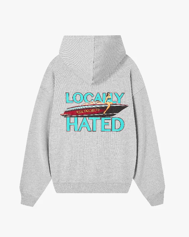 Don't Miss LOCALLY HATED HOODIE GREY MELANGE