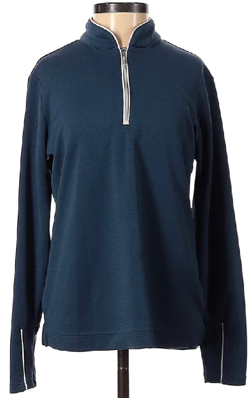 Weekend Flash Sale Pebble Beach Blue 1/4 Zip Pullover Size S
