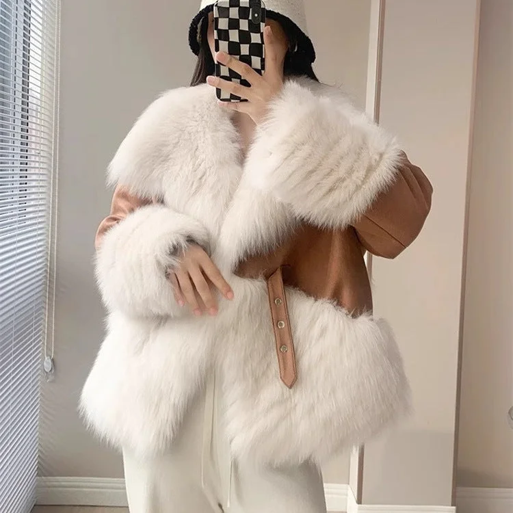 Value Deals winter style fox fur  jacket