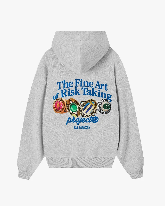 Midnight Madness FINE ART HOODIE GREY MELANGE