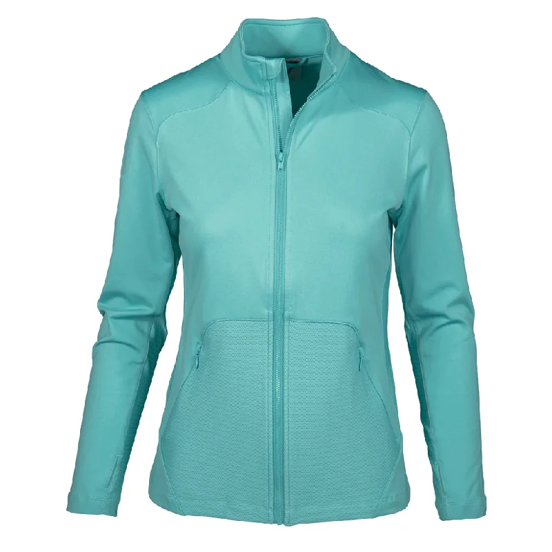 Massive Deals New Levelwear Dawn Full-Zip Golf Jacket - Aqua MSP$75