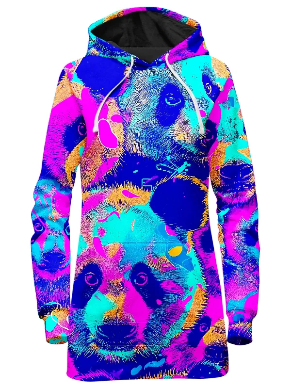 Limited Time Panda Melt Hoodie Dress