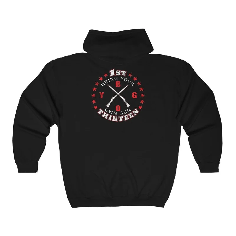 Buy More, Save More 1st Thirteen & BYOG Combo Logo Full Zip Hooded Sweatshirt