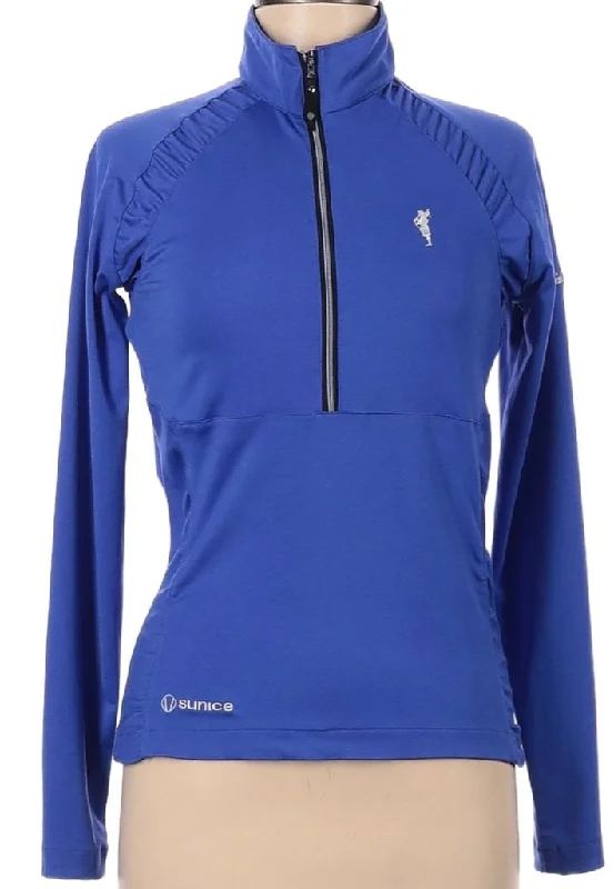 Major Savings Sunice Women's Blue Half Zip Light Pullover with Logo Size S MSP$100