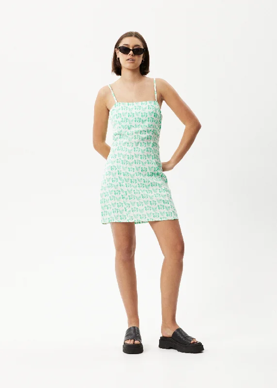 Stock Clearance AFENDS Womens Swan - Mini Dress - Lime Green