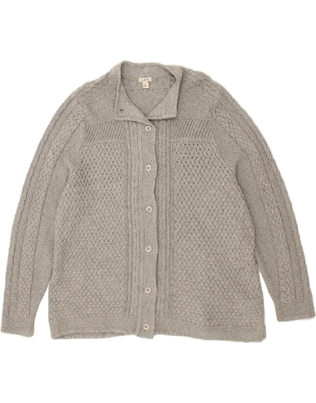 Take Advantage L.L.BEAN Womens Cardigan Sweater UK 22 3XL Grey