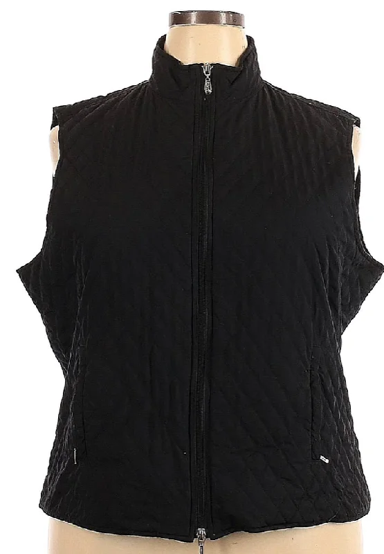Special Offer Ashworth Black Full Zip Quilted Vest Size XXL MSP