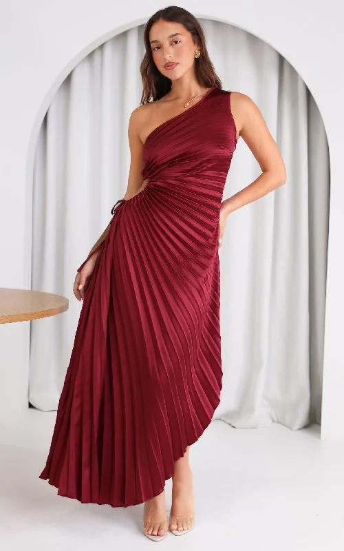 Can't Miss Rochelle Maxi Dress - Wine