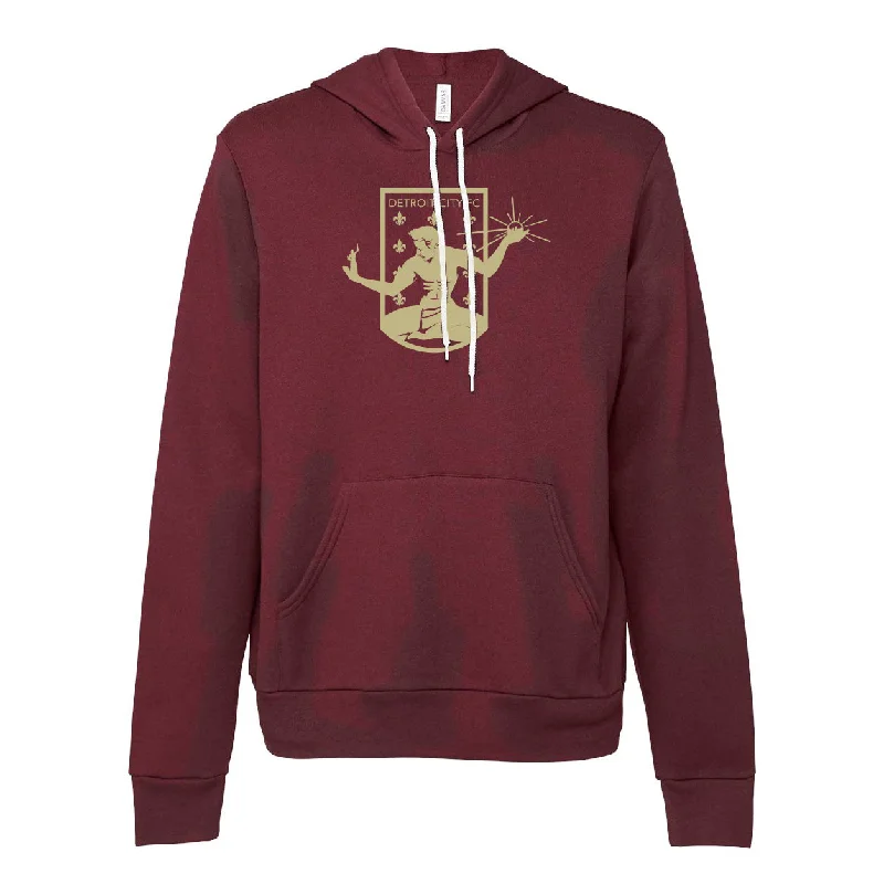 Big Discounts DCFC Crest Hoodie- Maroon