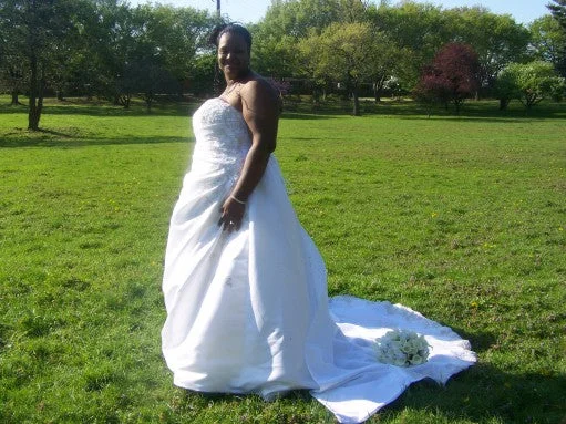 Take Advantage David's Bridal halter bodice