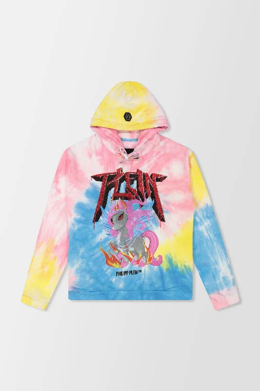 Discount Deals Philipp Plein Multicolor Unicorn Hoodie