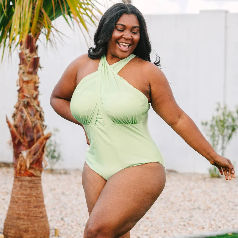 YEAR-End Sale Sandy Beach Swimsuit, Shimmer Green