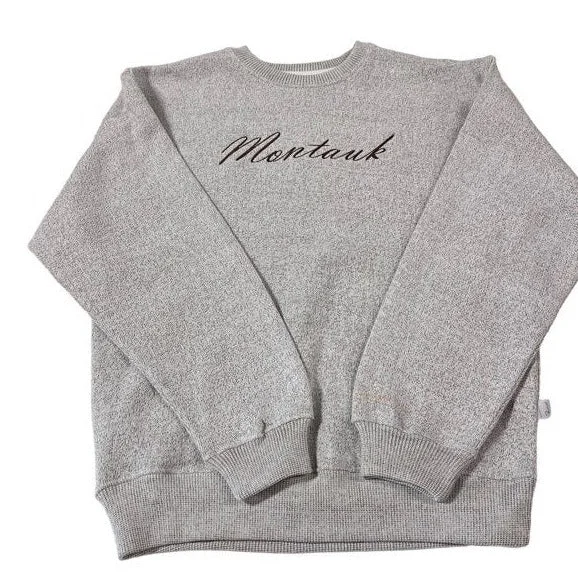 Super Sale Adult Ragwear Montauk Embroidered Nantucket Crewneck in Terra Brown