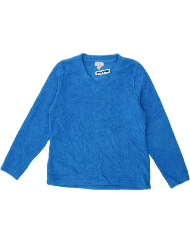 Customer Appreciation Sale L.L.BEAN Womens Fleece Jumper UK 14 Medium Blue Polyester