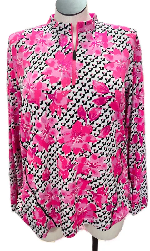 Price Smash Tail White Label Hot Pink Floral & Geo Print Long Sleeve Pullover Size 2X. MSP$80 Price Smash Tail White Label Hot Pink Floral & Geo Print Long Sleeve Pullover Size 2X. MSP$80