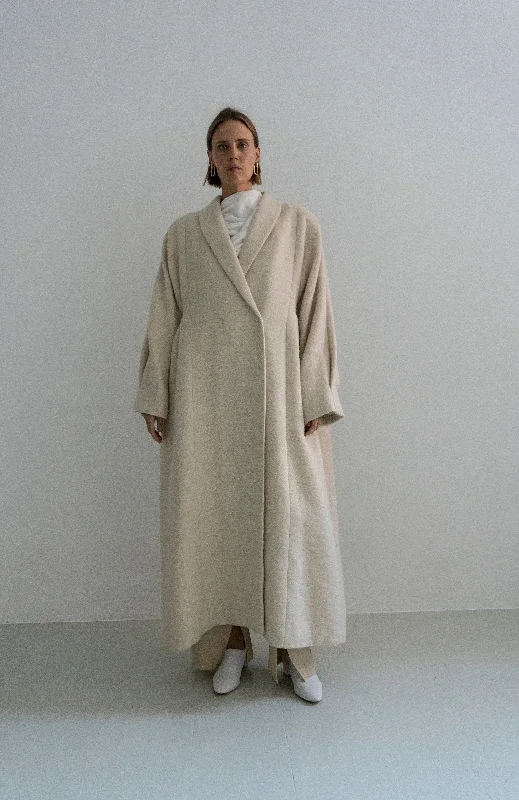 Special Offer The Kosiv Cream Wool Coat