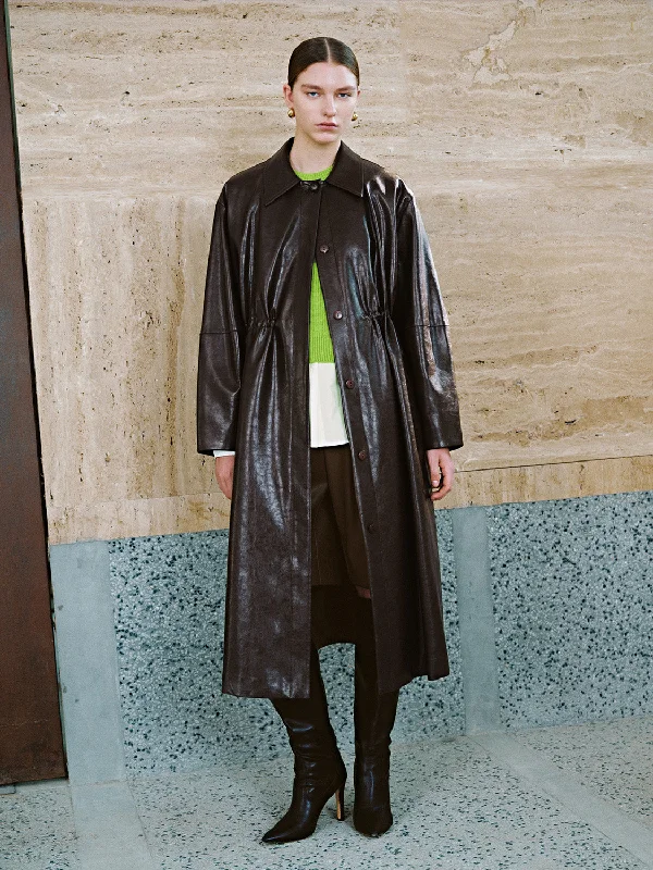 Year-End Sale Drop Shoulder Sleeve Long Trench Coats
